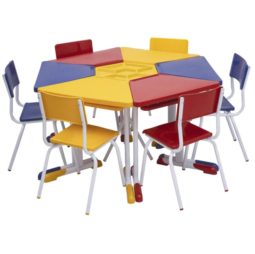 Mesa Quadrada De 4 Lugares Infantil 2